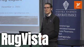 RugVista - Västra Hamnen Corporate Finance Investerardag 2/12 2021