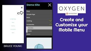 Create a custom WordPress Mobile Menu - Include images, products, forms, video's. Oxygen & OxyExtras