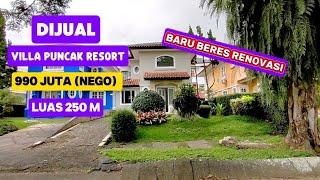 DIJUAL VILLA PUNCAK RESORT | SUDAH RENOVASI | MURAH