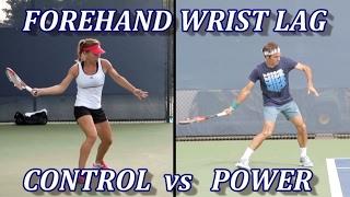 Tennis Forehand Wrist Lag Comparison - Federer vs Halep