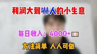 【副业赚钱】利润大到嚇人的小事业，在家每日收入：4000+，方法简单，零基础，人人可做#賺錢 #网赚#上班族#打工#tiktok #tiktok赚钱 #tiktok干货 #副业