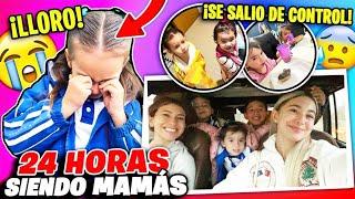 24 HORAS SIENDO MAMÁS EN DIA DE ESCUELA  | Hermanas JM con @losmolinaoficial