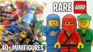 LEGO Mystery Package of 40+ RARE Vintage Minifigures! (Unboxing)