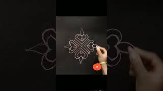 simple and easy rangoli for beginners.rangoli design step by step.small rangoli.#rangoliforbeginners