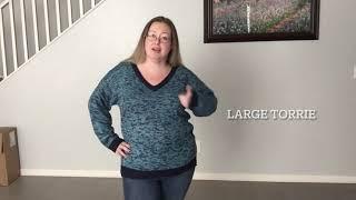 LuLaRoe Torrie sizing on me