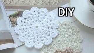 How to crochet a doily || Easy crochet doily tutorial