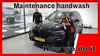 How we do a maintenance handwash in our luxury car wash bay