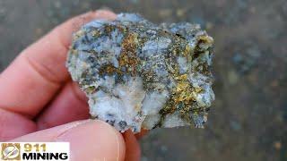 Rich Gold Ore Found On Abandoned Railway!