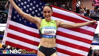 Abby Steiner explodes in final stretch, sets AMERICAN RECORD in Millrose Games 300m | NBC Sports