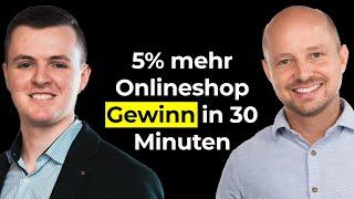 5% mehr Gewinn beim online shop in 30 Minuten