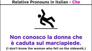 Relative Pronouns in Italian: Che and Cui