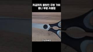 지금까지 몰랐던 주방 가위 톱니 부분 사용법 #생활꿀팁 #생활정보 #꿀팁