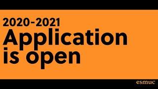 2020-2021 Application is open | ESMUC