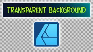 How to Make Transparent Background in Affinity Designer 2