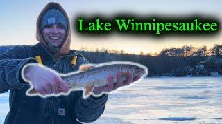 Ice Fishing New Hampshire - Lake Trout and Bass