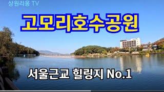 고모리호수공원  호수도 하늘도 온통 쪽빛