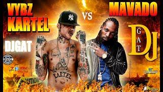 {DJ GAT} VYBZ KARTEL VS MAVADO SHOWDOWN MIXTAPE GULLY VS GAZA