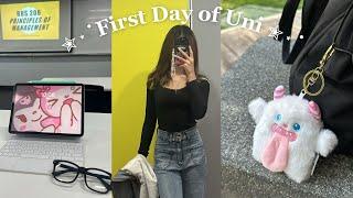 First day of university | international business management first year student