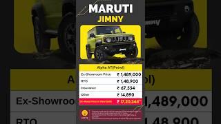 Maruti Suzuki Jimny Alpha AT Petrol Price On Road Price June 2023 | All New Jimny 2023 | @carlenahai