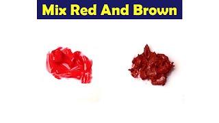 Mix Red And Brown - What Color Make Red And Brown - Color Mixing Paint