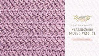 How To: Crochet The Herringbone Double Crochet | Easy Tutorial by Hopeful Honey