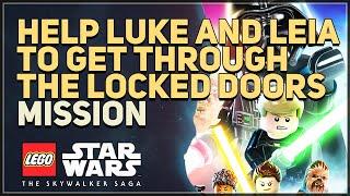 Help Luke and Leia to get through the locked doors LEGO Star Wars The Skywalker Saga