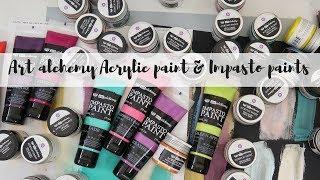 Art alchemy acrylic paint and impasto paints