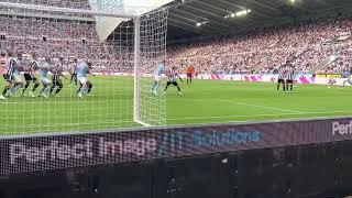 Nick pope save. Newcastle United v Manchester City. View from the gallowgate