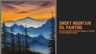 Simple Smoky Mountain Oil Painting - You can paint this!