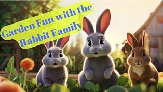 Cute Bunny Cotton's Farm Adventure: Garden Fun with the Rabbit Family #animation #bedtimestories