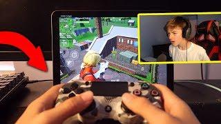 I Used a CONTROLLER in Fortnite Mobile...