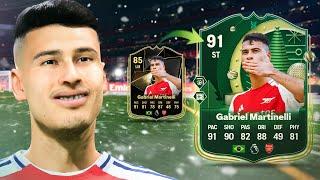 91 Attacking Avalanche Evolution Gabriel Martinelli!  FC 25 Player Review