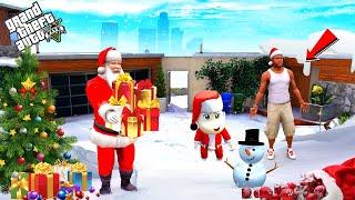 Franklin & Shinchan Celebrate Christmas In GTA 5 || Got Christmas Gift From SANTA CLAUS in Gta 5