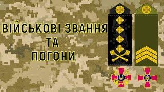 Військові звання. Погони. Збройні Сили України.