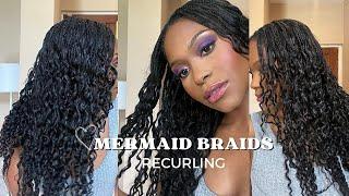 Mermaid Braids | 4 weeks update #hairstyle #hairtutorial  #braids #mermaid braid #braids