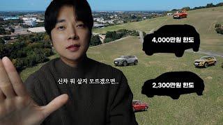 영끌 2000만원에서 4000만원 한도까지 자동차 추천.