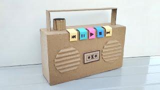 How to make cardboard radio | DIY cardboard toys | cardboard crafts