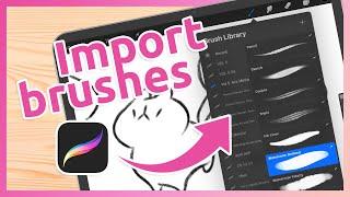 How to import brushes into Procreate  FREE brush  Quick tutorial