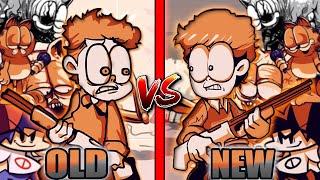 FNF': Vs Gorefield V2 Update - Curious Cat, Metamorphosis, Hi Jon (Old vs New) (garfield comparison)