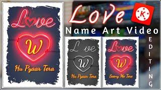 Neon Lighting Name Art Video Editing | Kinemaster Status Editing | Neon Light Name Editing | #Neon