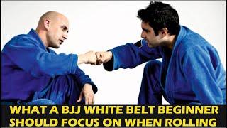 What A BJJ White Belt Beginner Should Focus On When Rolling - Question by Jordan Vladov