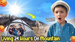 Living On Mountain For 24 Hours Challenge 