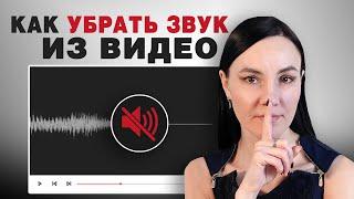 Как Убрать Звук из Видео?  3 Простых Способа Удалить Звуковую Дорожку из Видео