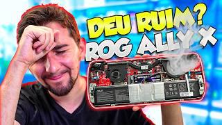 DEU RUIM! Queimei o ASUS ROG ALLY X durantes meus TESTES! (Análise completa)