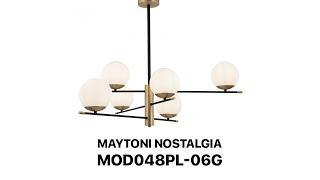 Contemporary chandelier with balloons Maytoni Modern Nostalgia MOD048PL-06G