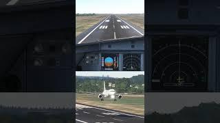 Air France landing into Paris-Orly Airport (LFPO) [#msfs2020] ! #shorts #aviation #landing