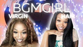 BGMGIRL HAIR • Deep Wave Highlight Brown & Kinky Straight