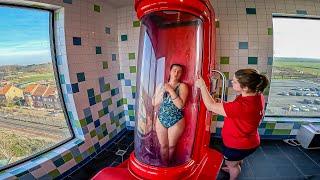 Waterslides at Plopsaqua De Panne in Belgium