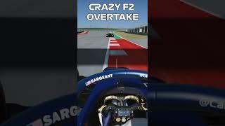 F2 CAR INSANE OVERTAKE ON F1 CAR!