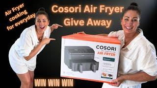 Air fryer cooking for everyday family/work life Plus Cosori Air fryer Give away giveaway